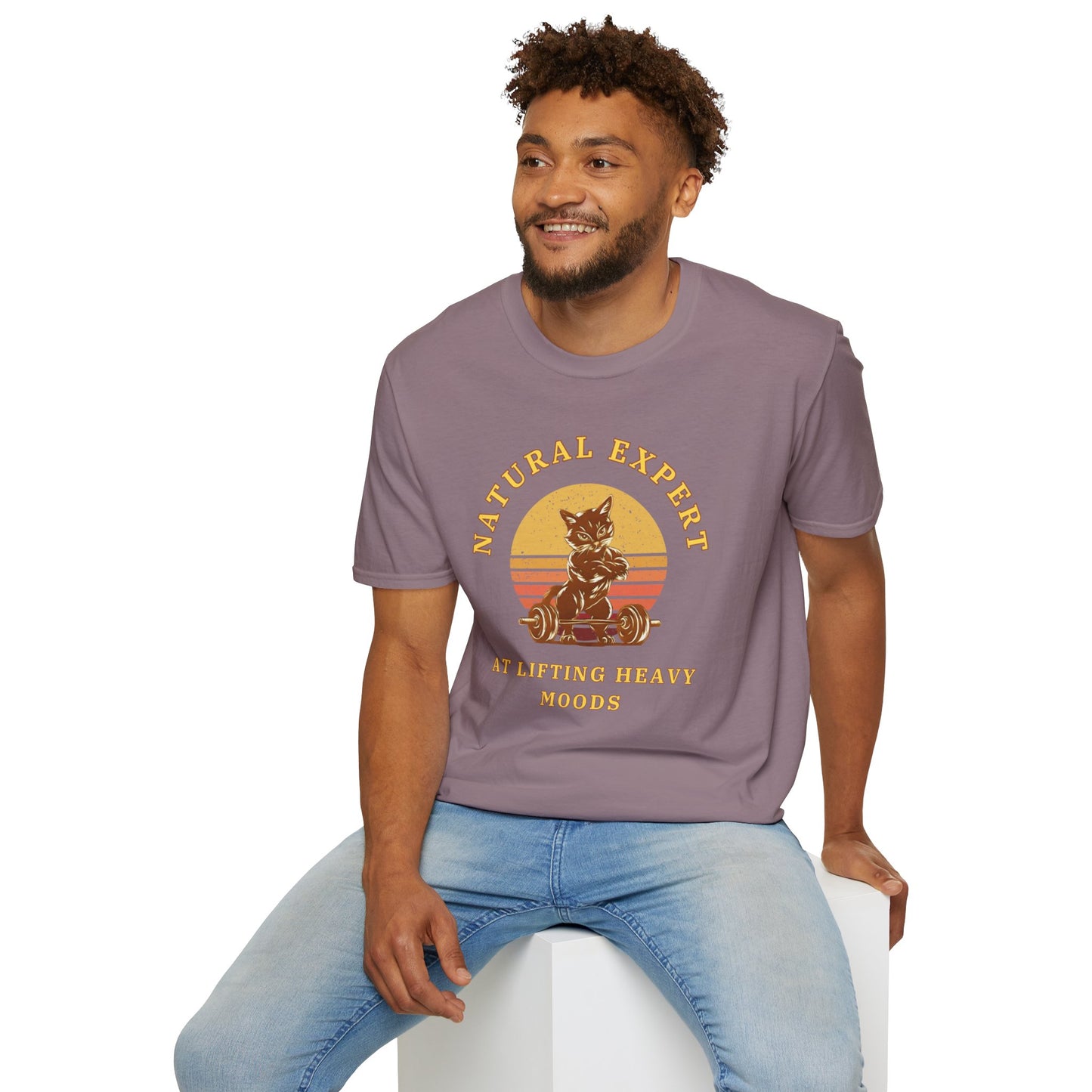 Natural Expert at Lifting Heavy Moods - Unisex Softstyle T-Shirt