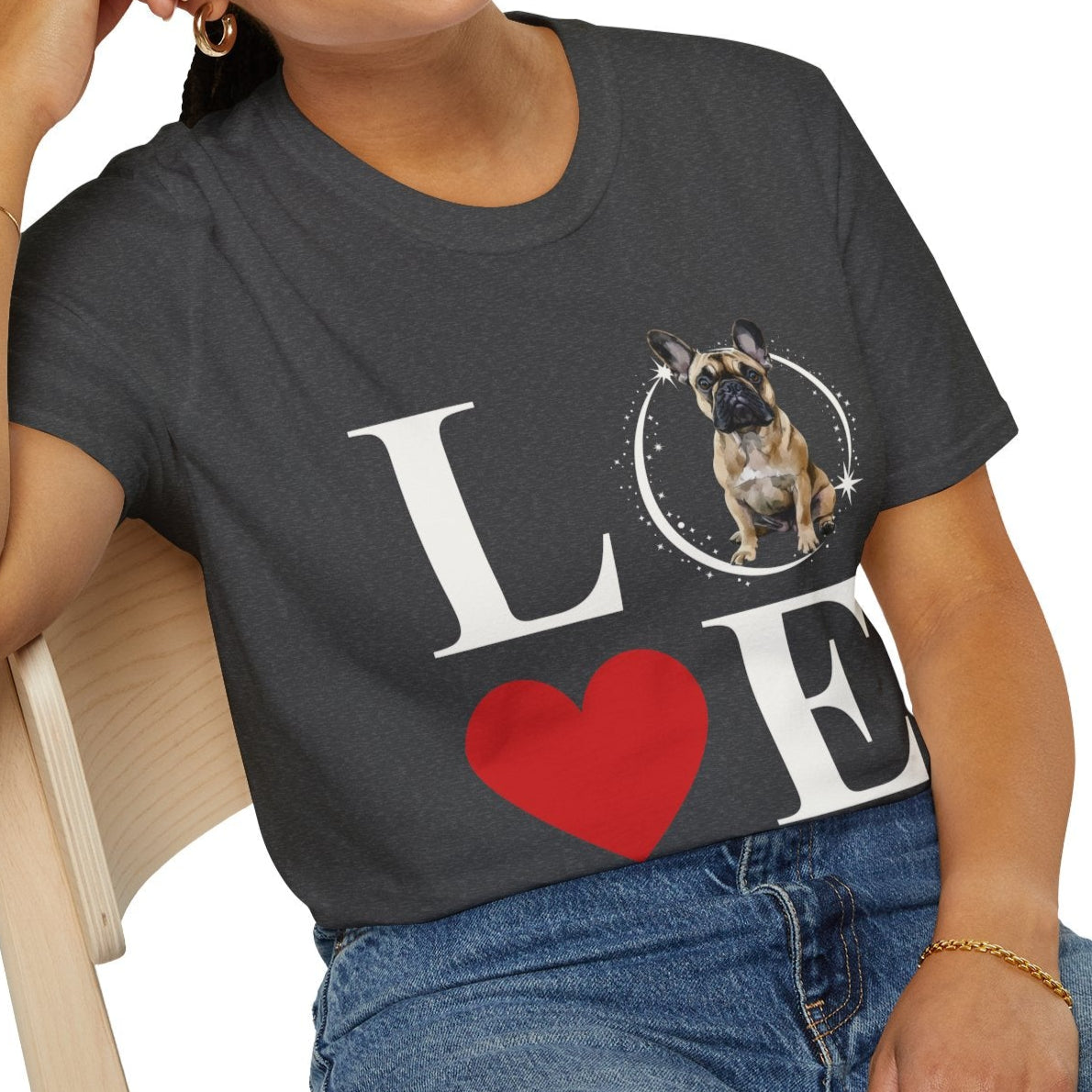 French Bulldog (Fawn) - Frenchie Love - T-shirt