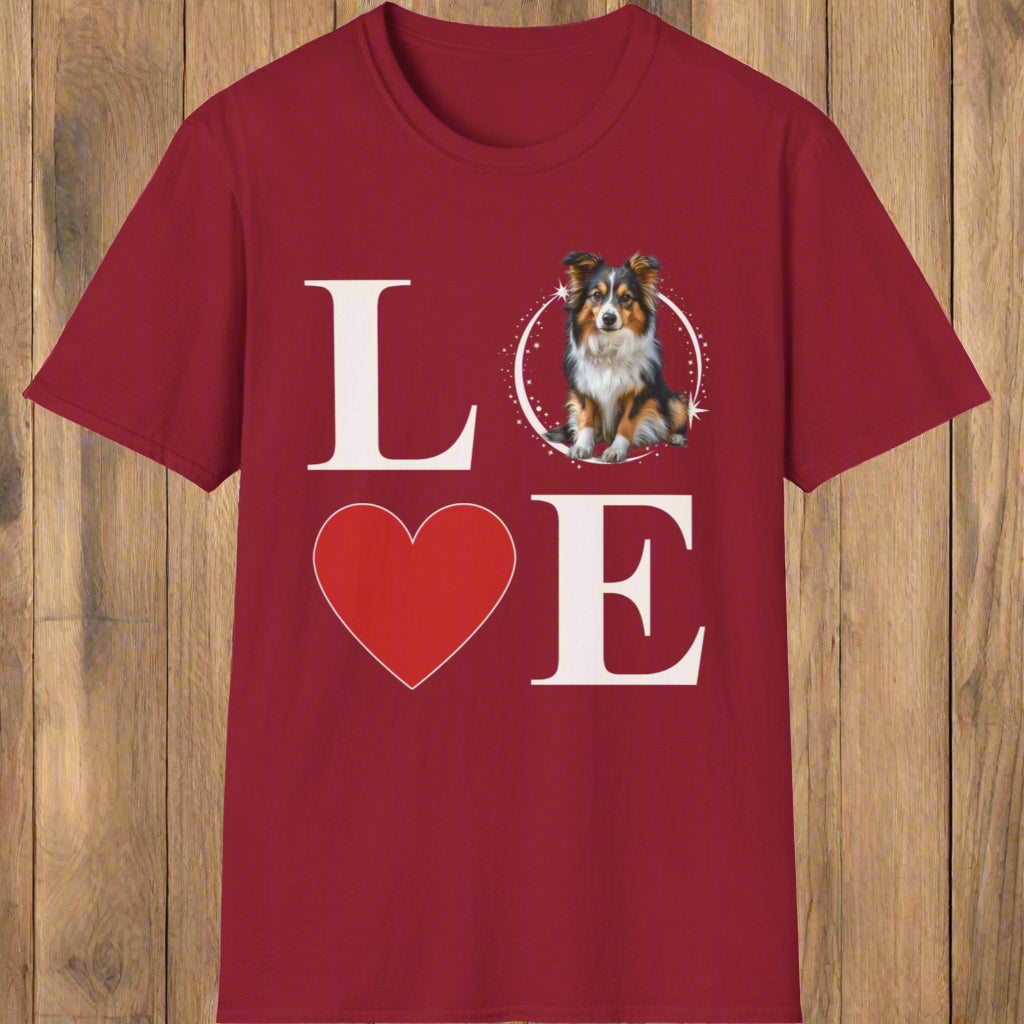 Shetland Sheepdog (Sheltie) Love T-Shirt