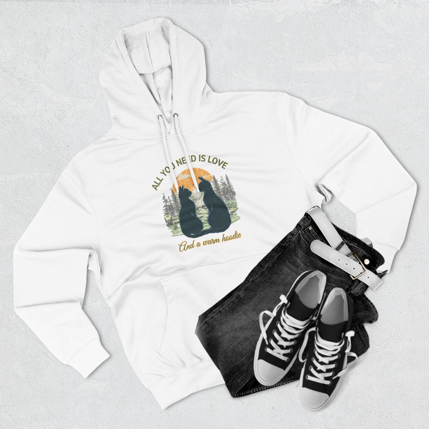 All You Need is Love And A Warm Hoodie - Fleece Hoodie