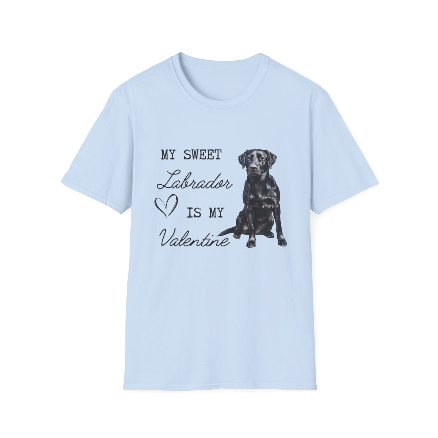 Labrador Retriever (Black) - My Sweet Labrador is My Valentine - T-shirt