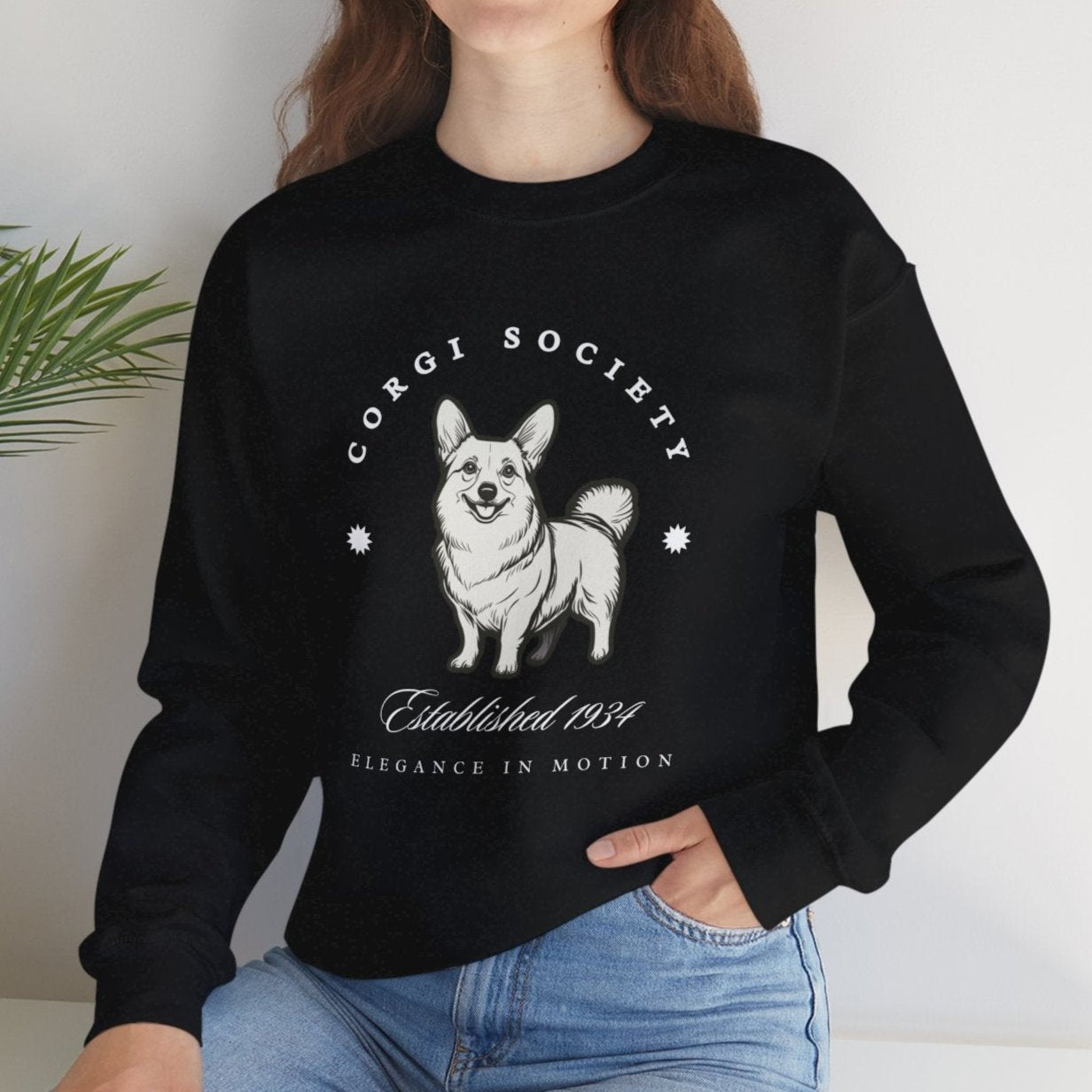 Corgi Society Retro-Style Sweatshirt