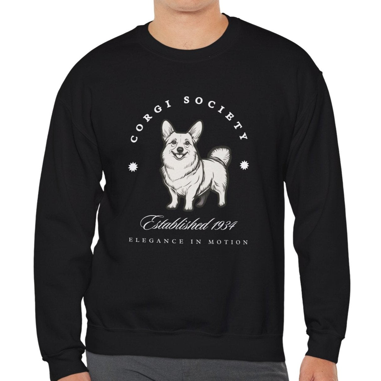 Corgi Society Retro-Style Sweatshirt