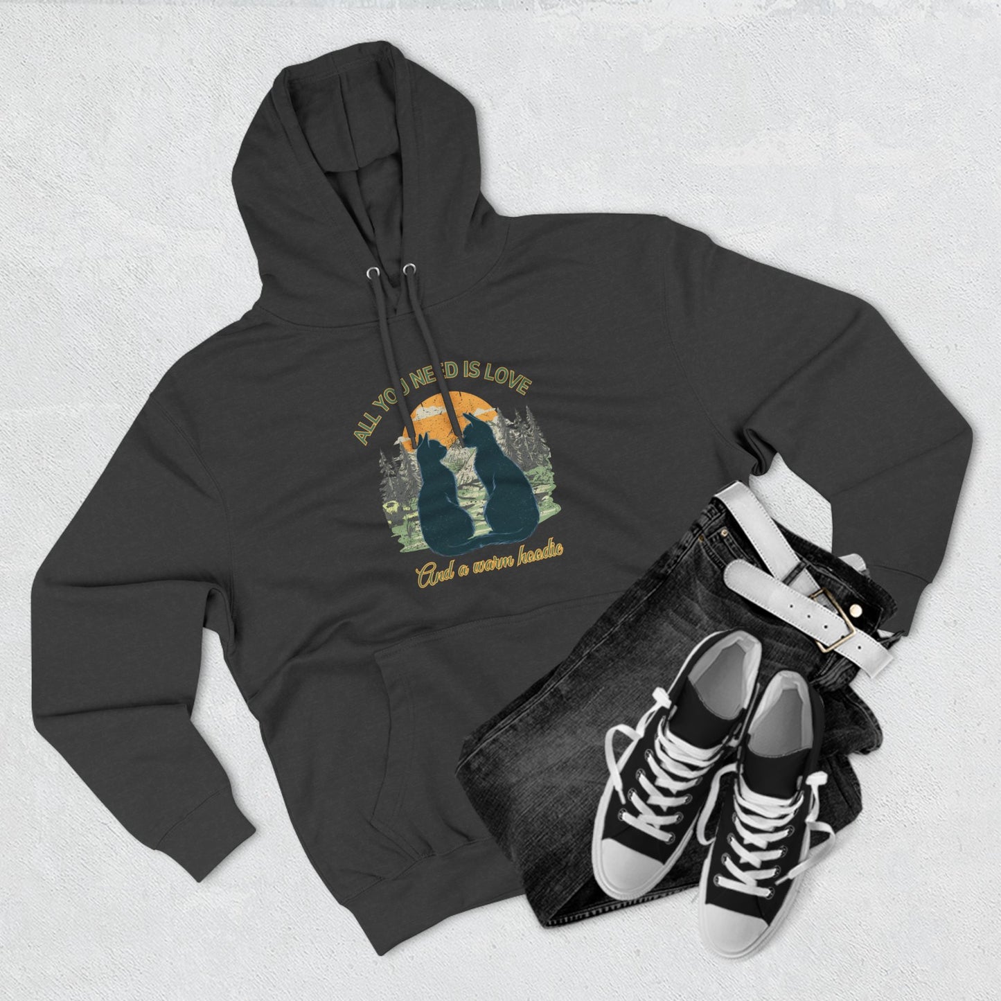 All You Need is Love And A Warm Hoodie - Fleece Hoodie