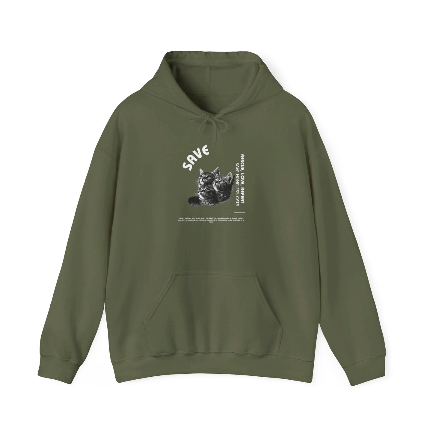 "Save Cats" Unisex Heavy Blend™ Hooded Sweatshirt