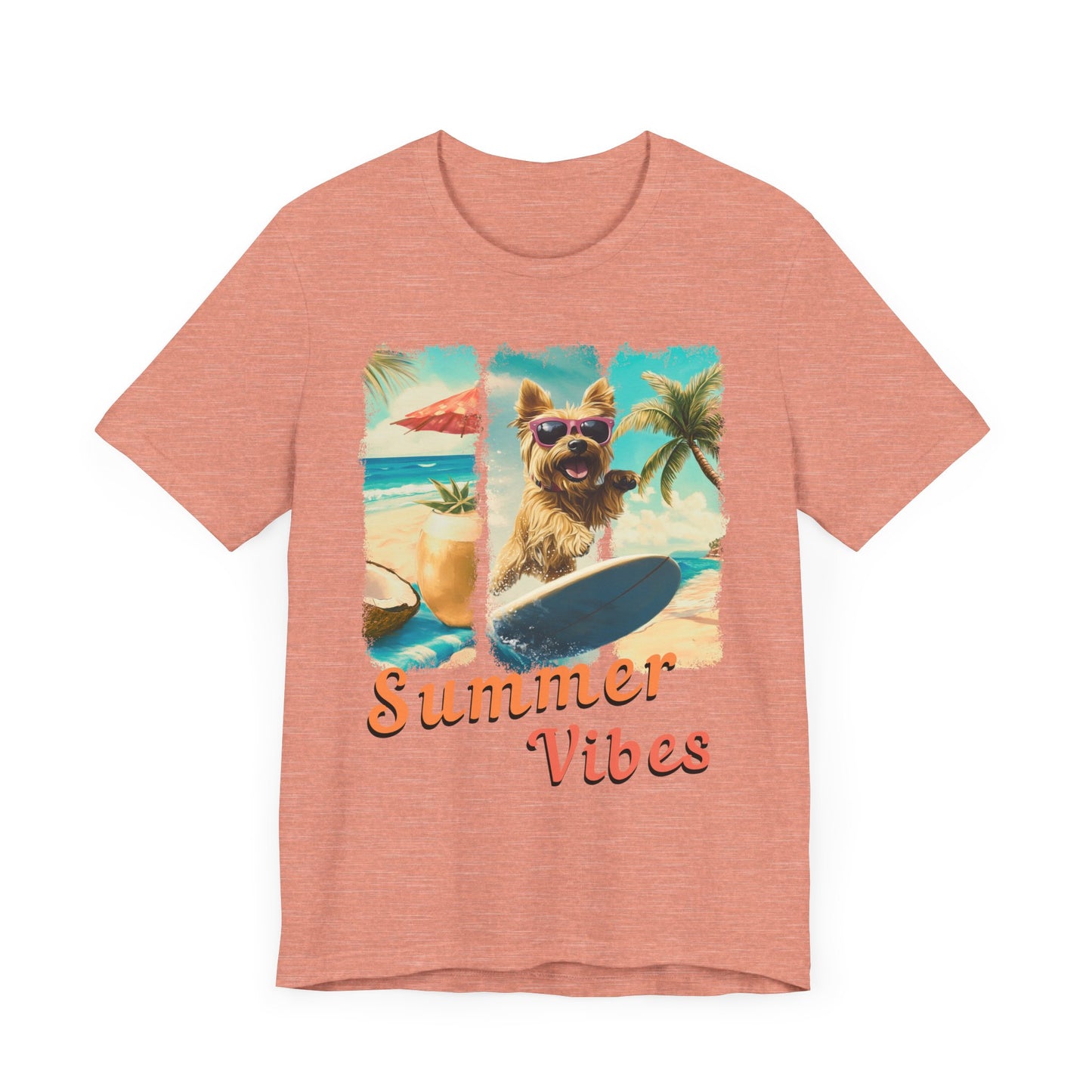 Summer Vibes - Surf Squad - Yorkie T-Shirt