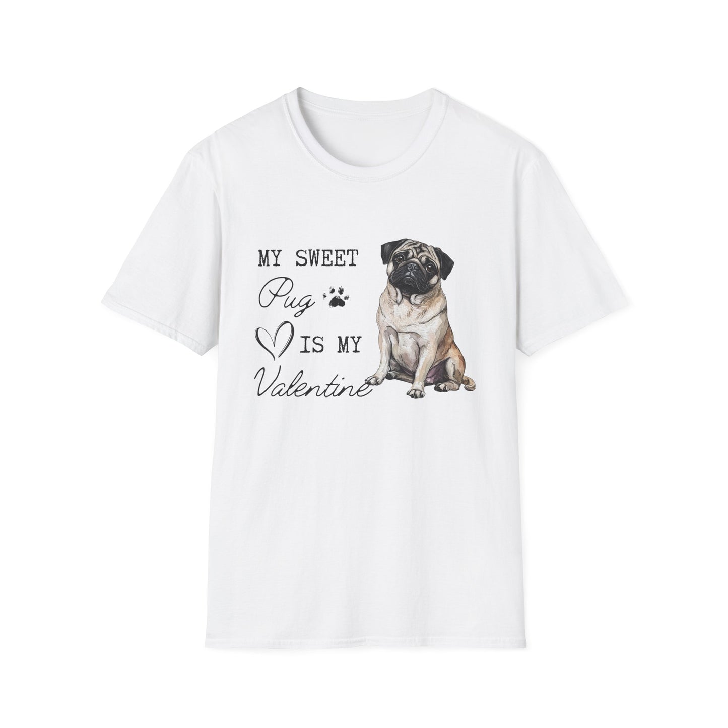 Pug - Pug Valentine's T-shirt For Dog Lovers