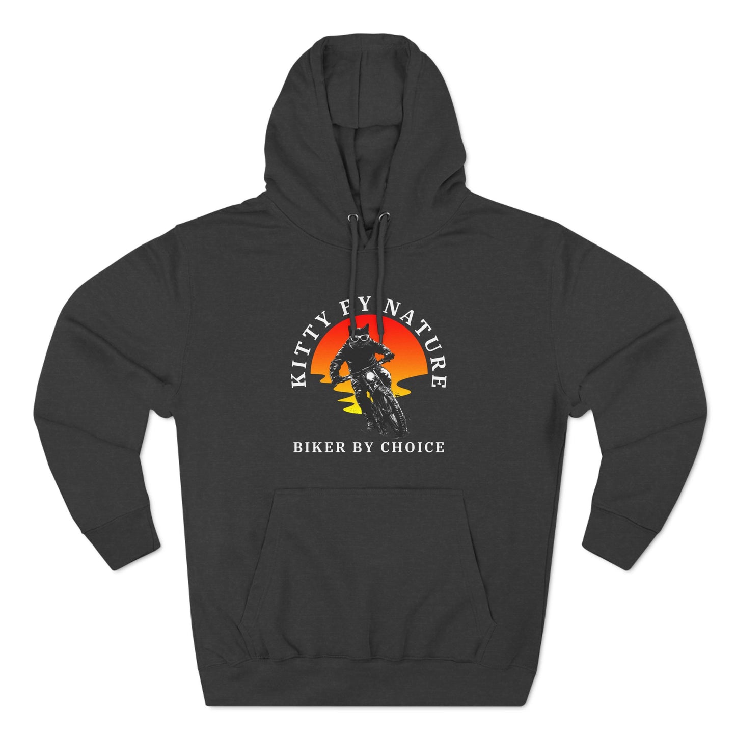 Kitty by Nature, Biker by Choice Hoodie