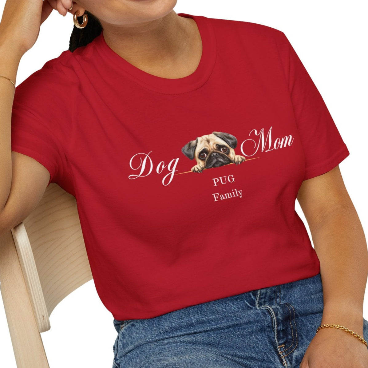 pug dog mom t-shirt, pug lover gift