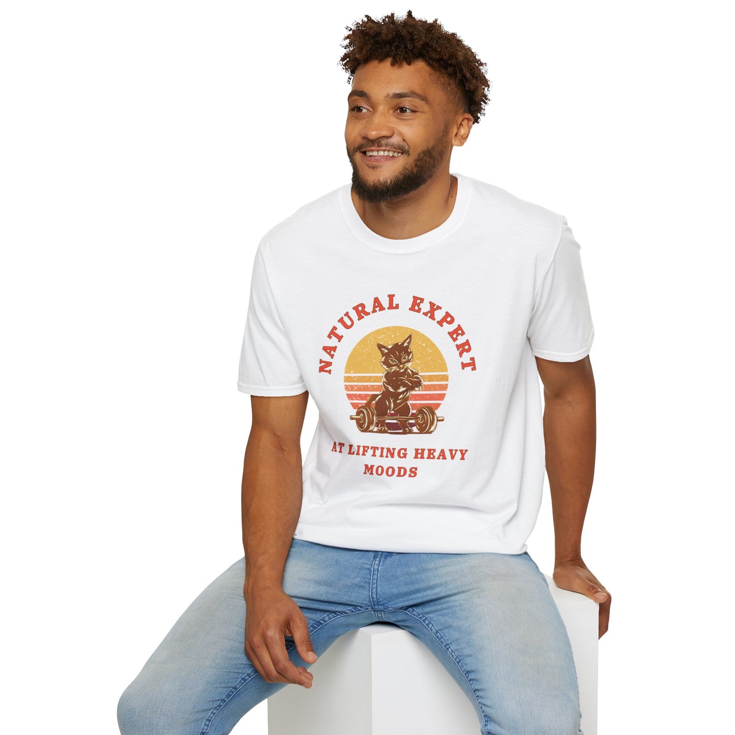 Natural Expert at Lifting Heavy Moods - Unisex Softstyle T-Shirt