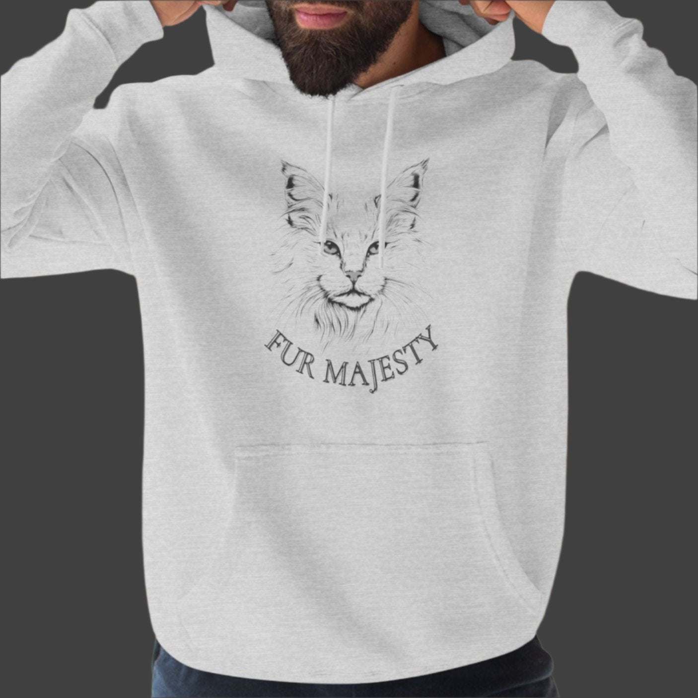 Fur Majesty Hoodie – Regal Comfort for Cat Lovers