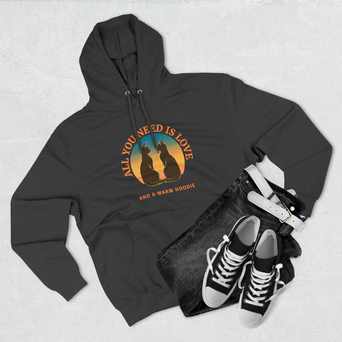 All You Need is Love And A Hoodie - Fleece Hoodie