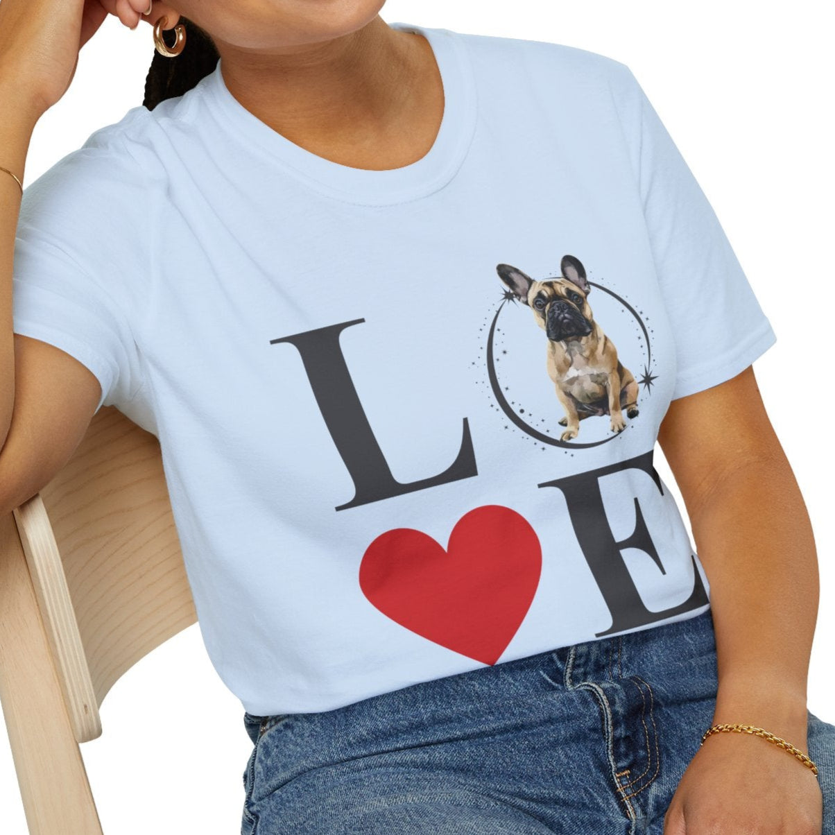 French Bulldog (Fawn) - Frenchie Love - T-shirt