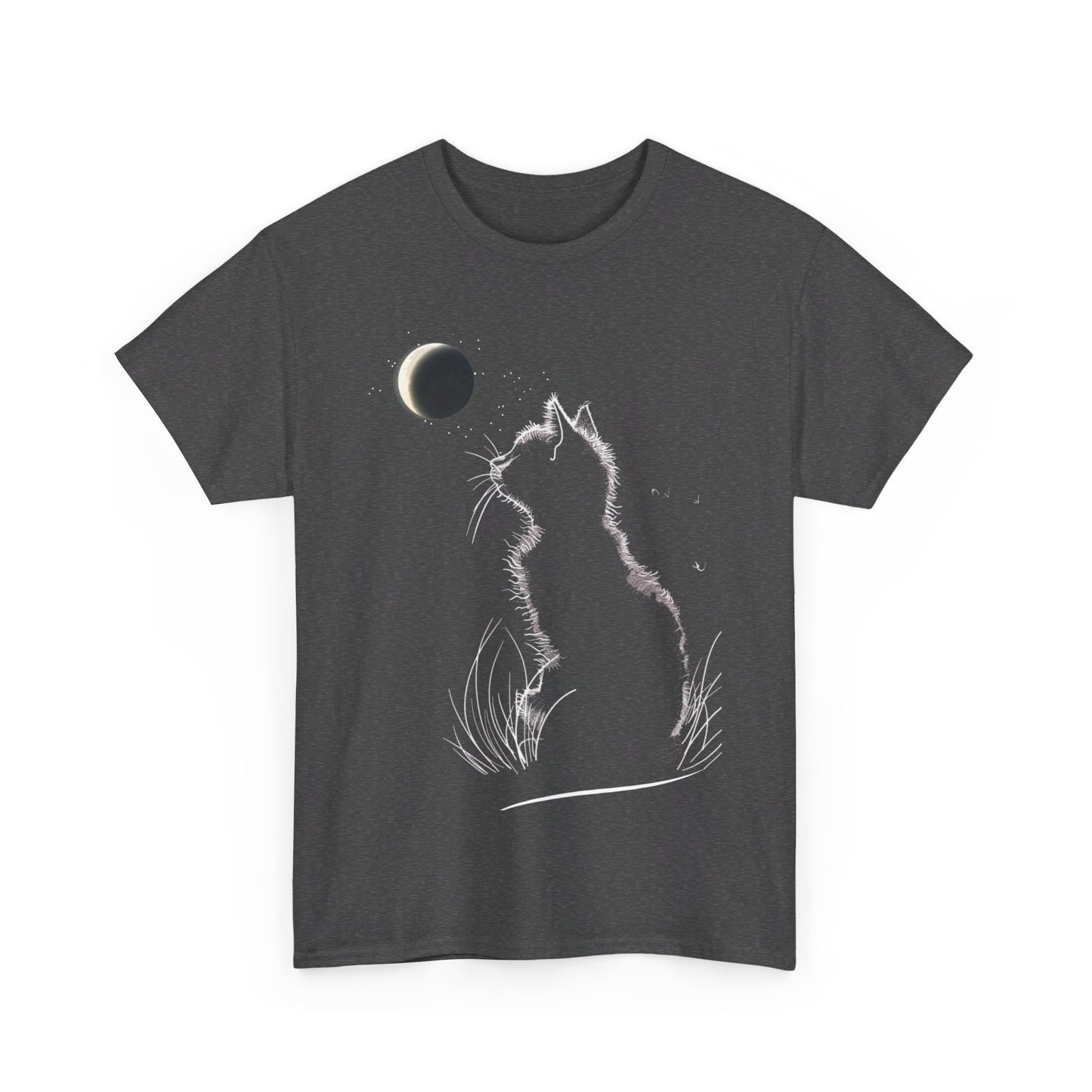 "Moon Kitten" Unisex Cotton Tee Express Delivery available