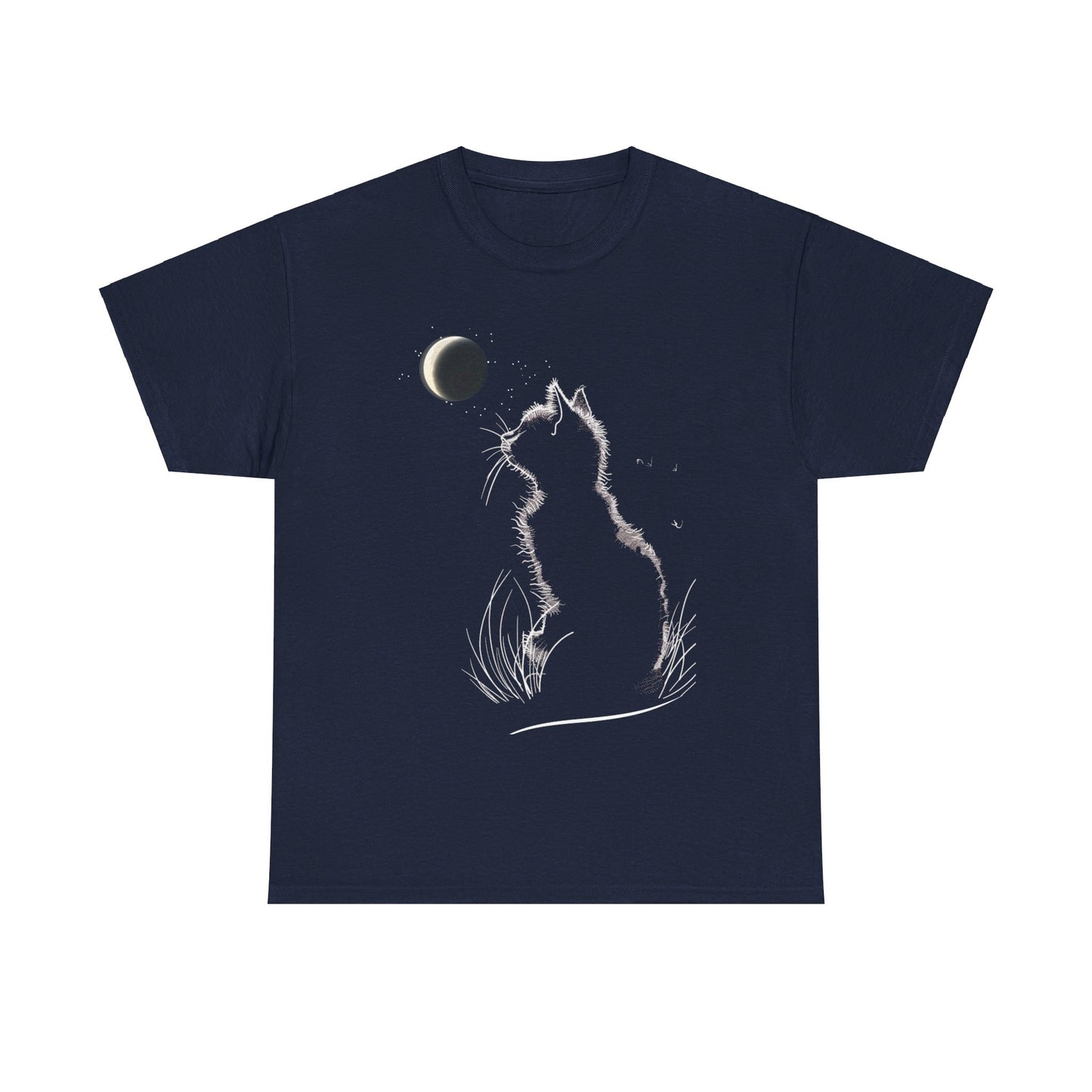 "Moon Kitten" Unisex Cotton Tee Express Delivery available