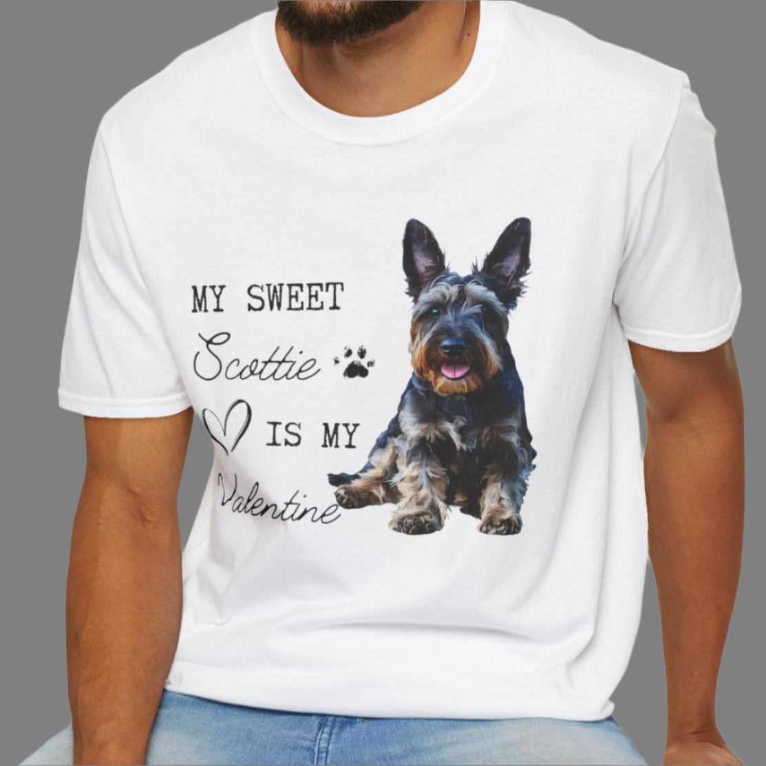 Scottish Terrier - My Sweet Scottie is My Valentine - T-shirt