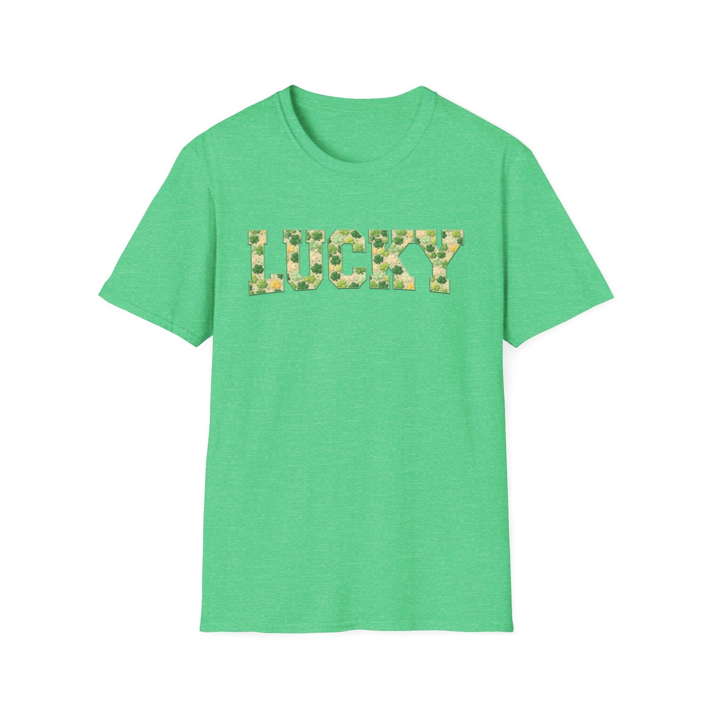 Lucky Shamrock Appliqué-Style T-Shirt – St. Patrick’s Day Unisex Tee