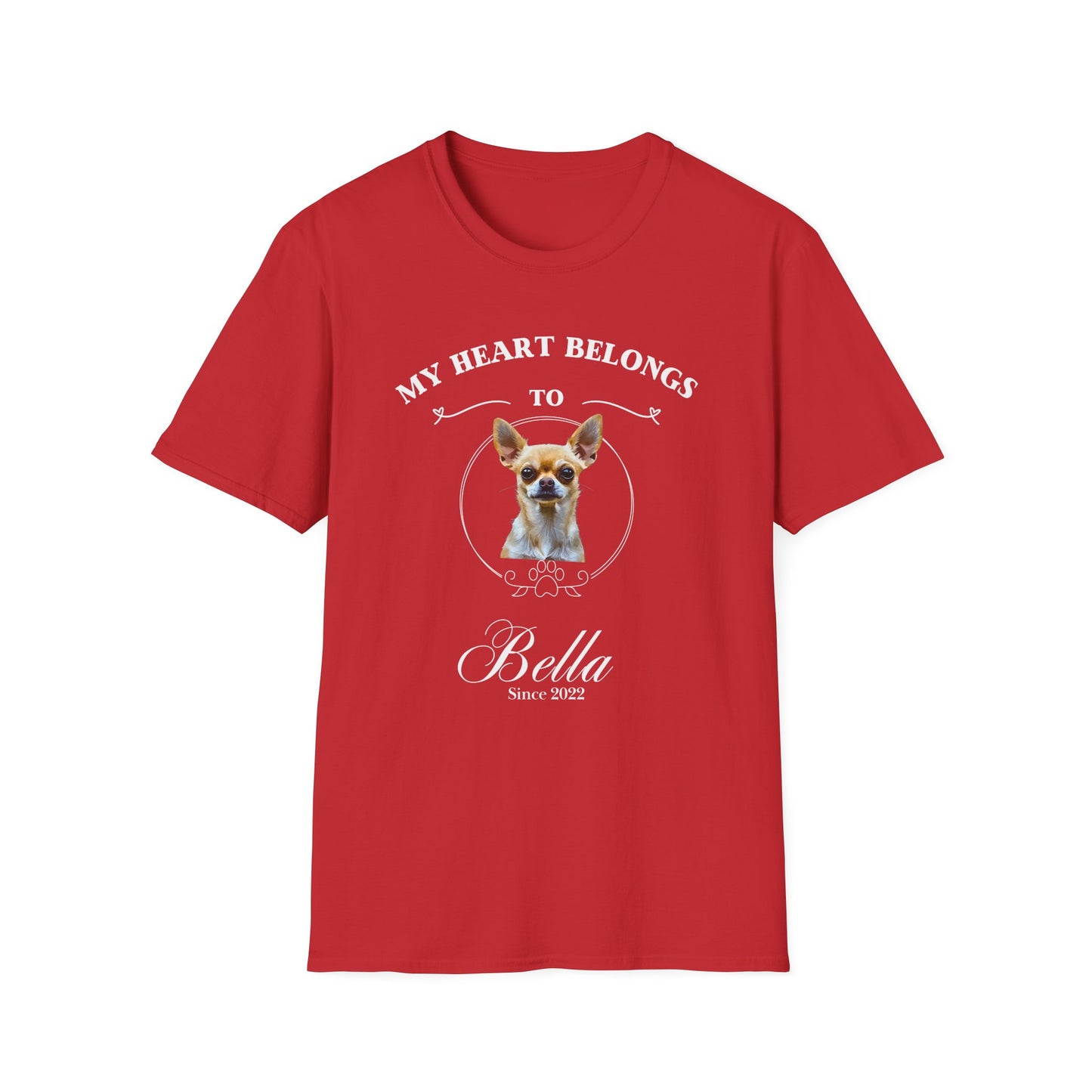 Custom Pet Lover T-shirt - Valentine's Day Gift for Dog Lovers, Cat lovers, Pet Enthusiasts