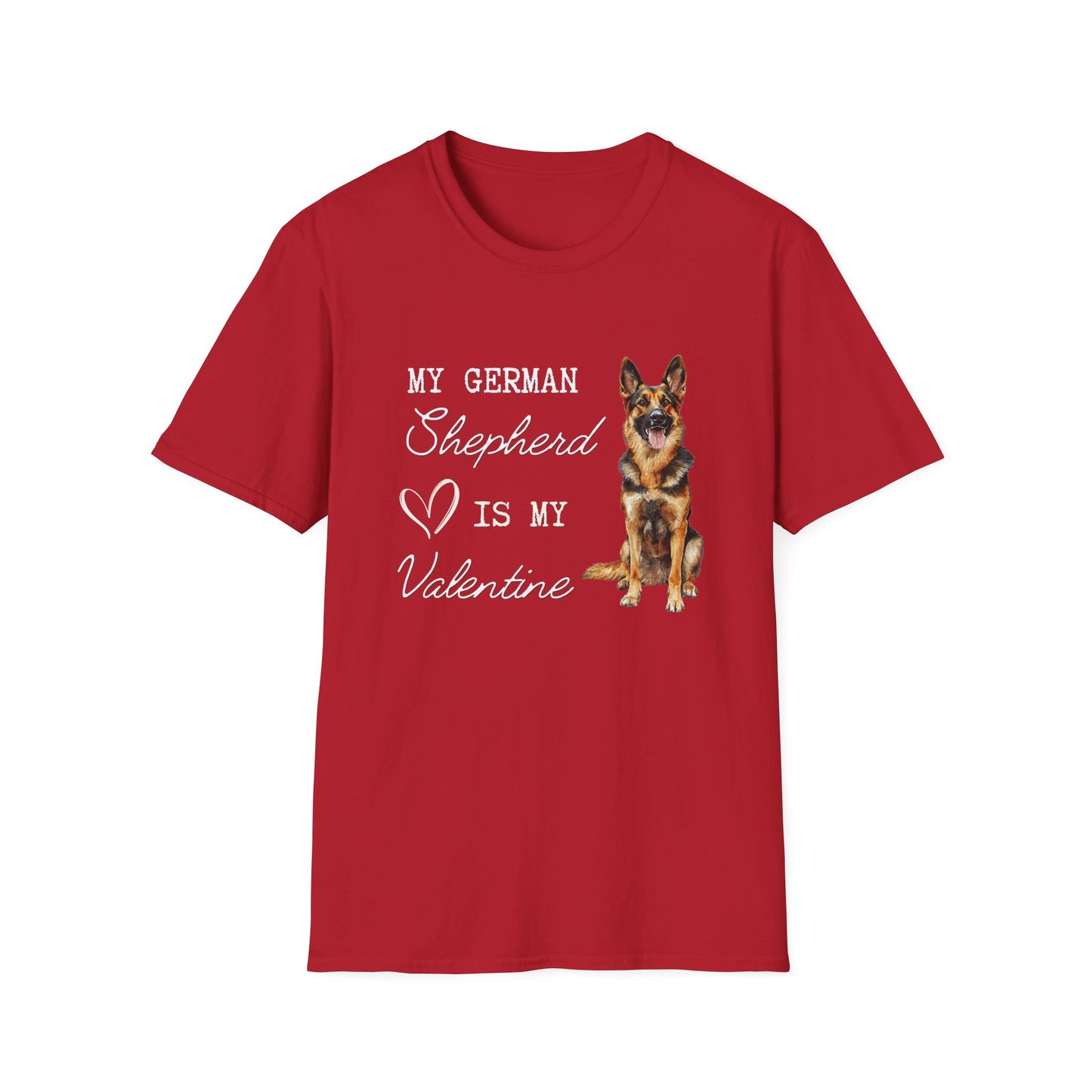 German Shepherd - My German Shepherd is My Valentine - T-shirt