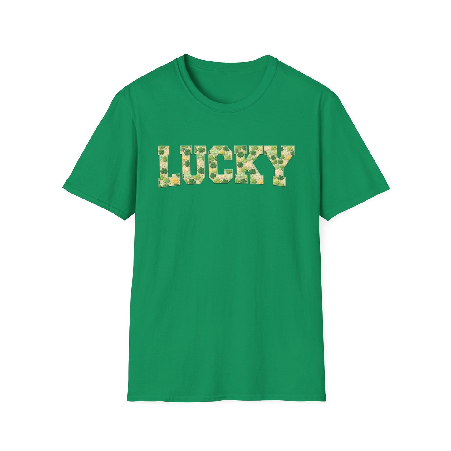 Lucky Shamrock Appliqué-Style T-Shirt – St. Patrick’s Day Unisex Tee