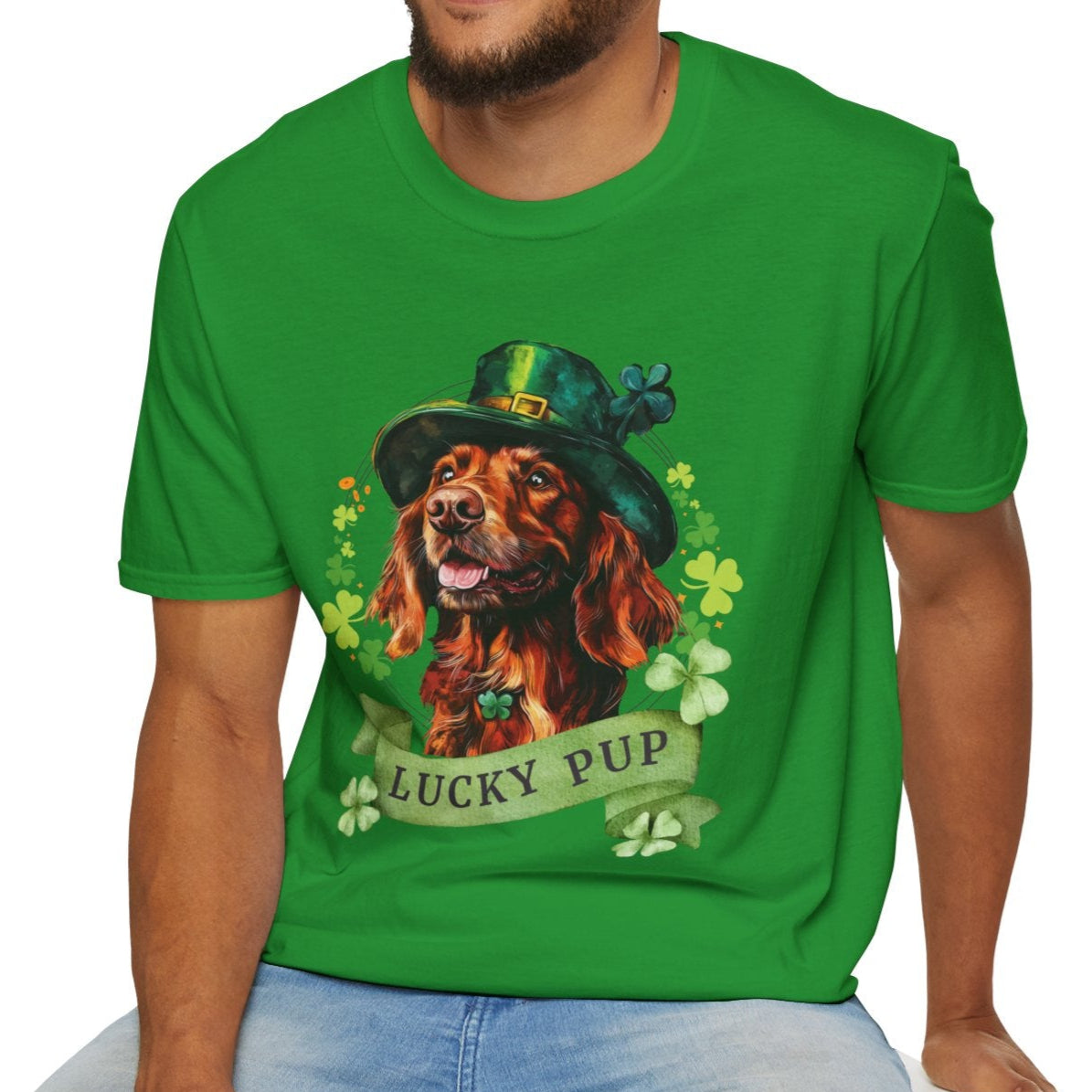 irish setter lover st. patrisk's day tee