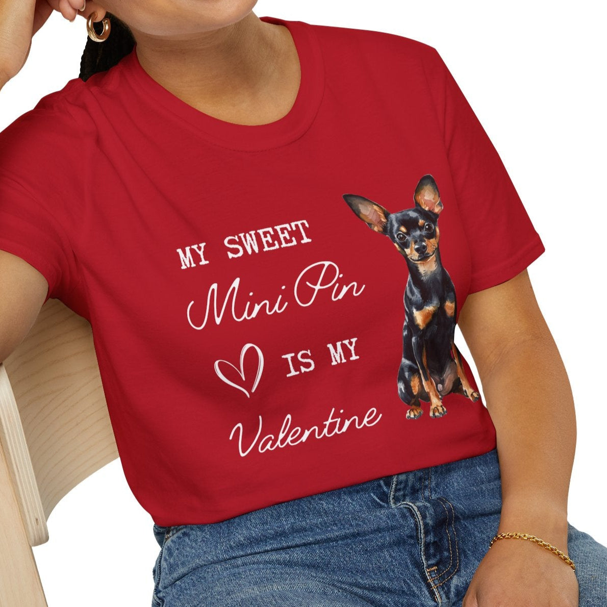 Miniature Pinscher Lover Valentine's Shirt