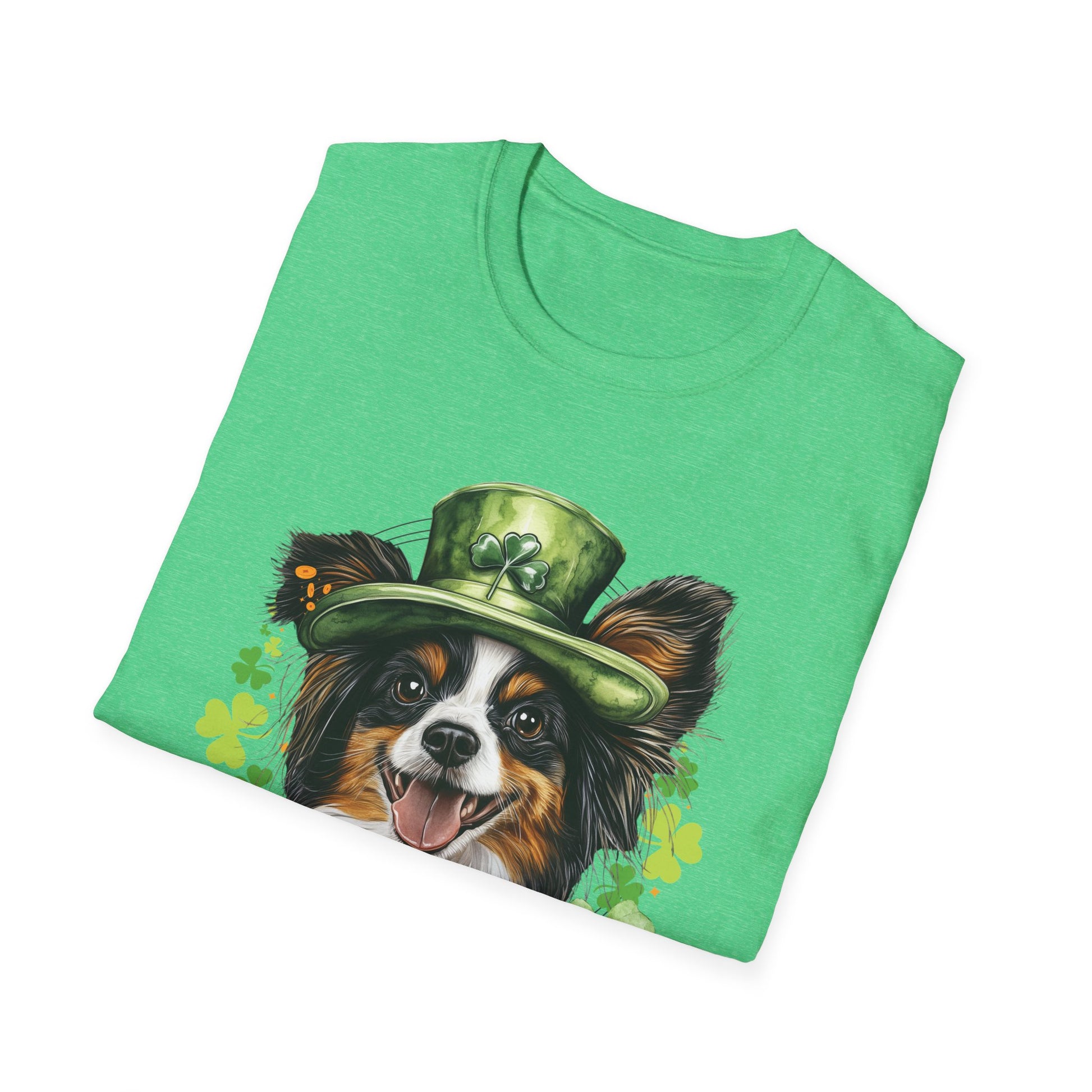 papillon dog lover st. patrick's day t-shirt