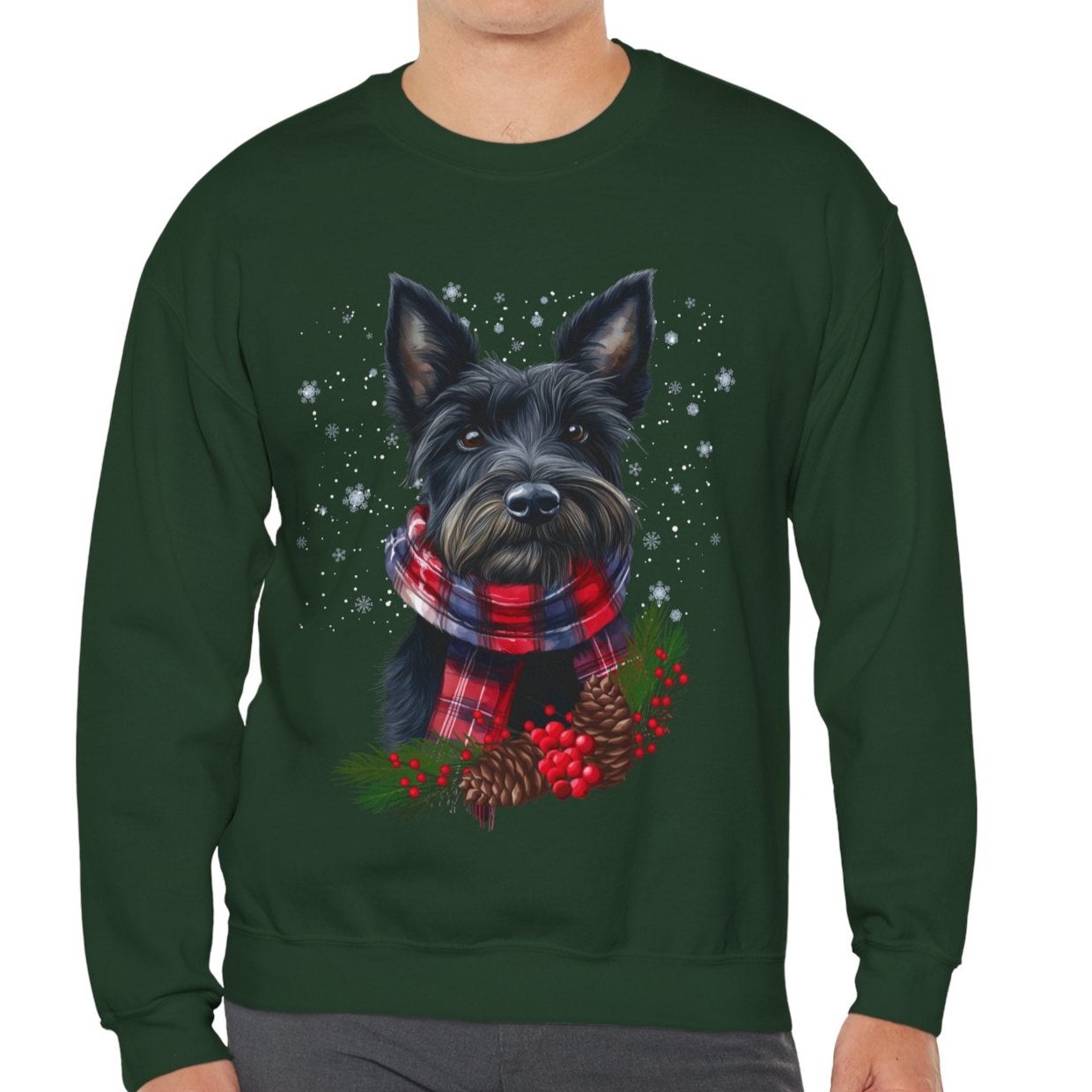 Scottish Terrier - Festive Scottie Sweater