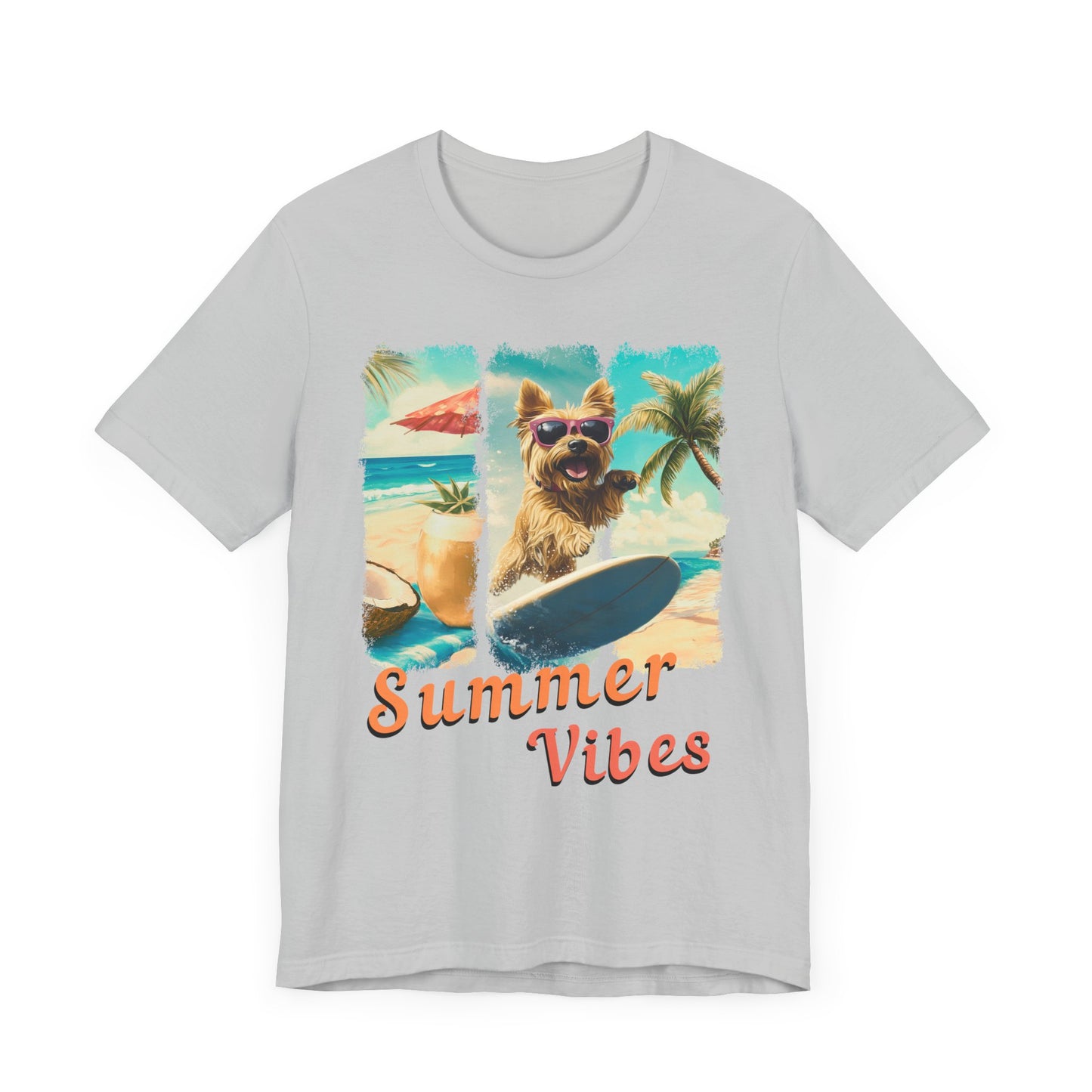 Summer Vibes - Surf Squad - Yorkie T-Shirt