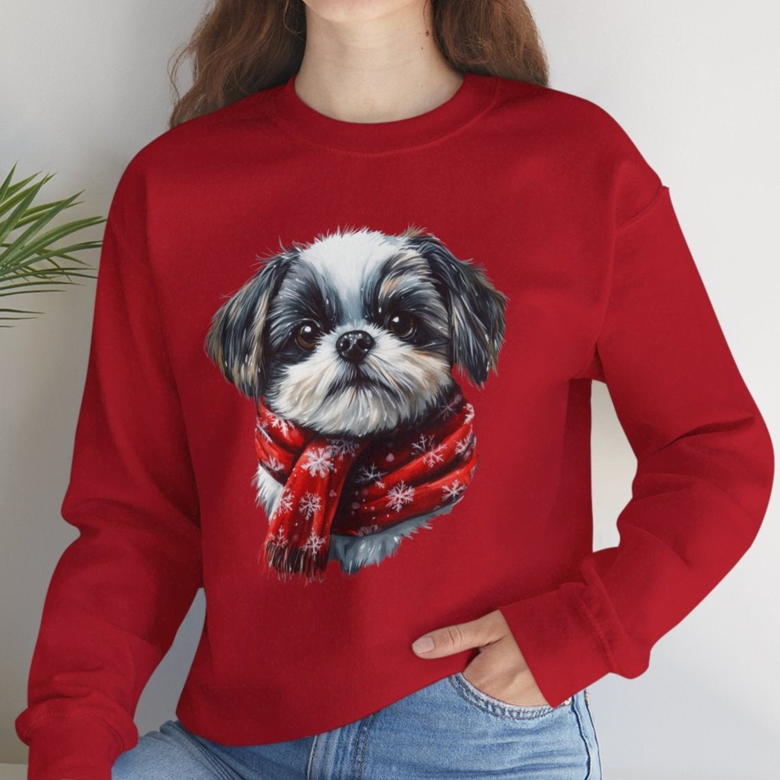 Festive Shih Tzu Christmas Sweater