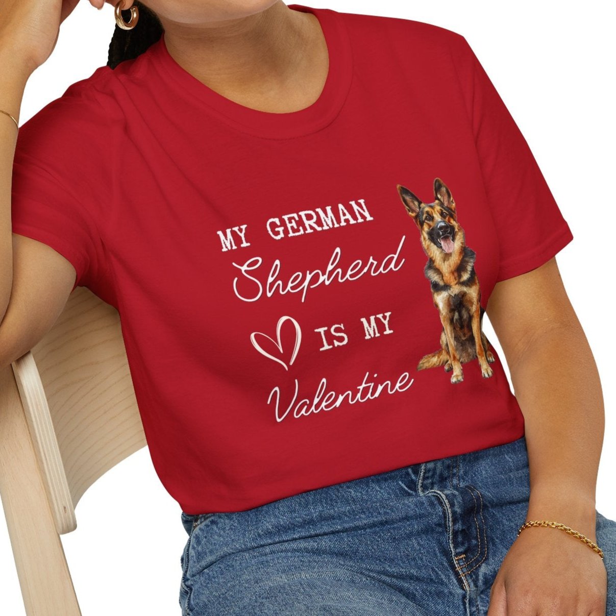 German Shepherd - My German Shepherd is My Valentine - T-shirt