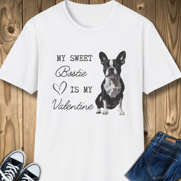 Boston terrier valentine shirt