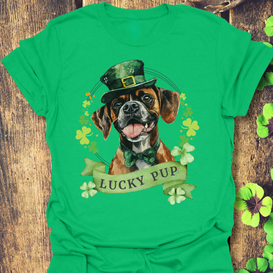 boxer dog lover st. patrick's day tee
