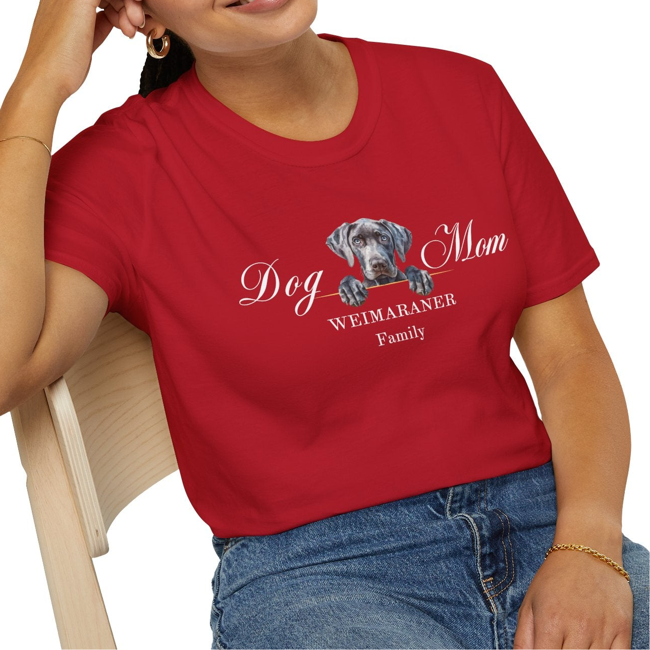 Weimaraner dog mom t-shirt