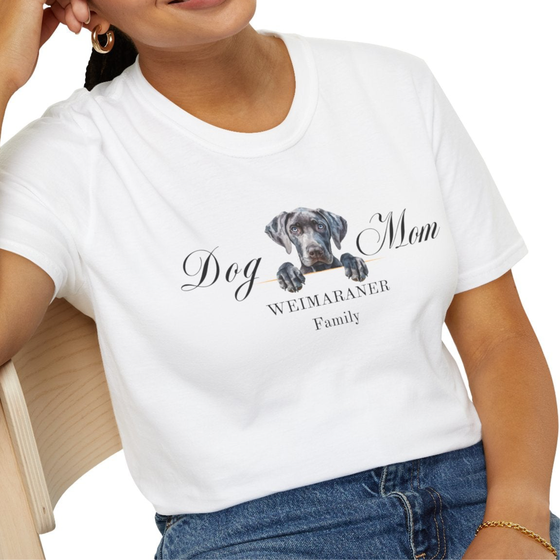 Weimaraner dog mom t-shirt