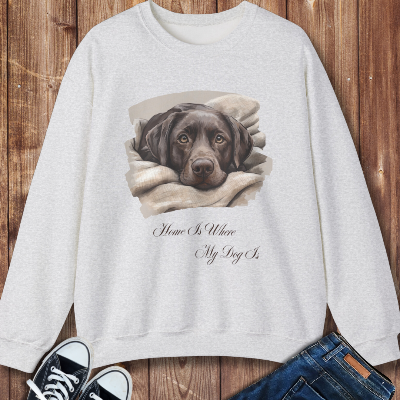 Chocolate Labrador Retriever Sweater Ash