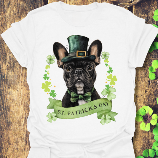 frenchie lover st. patrick's day t-shirt