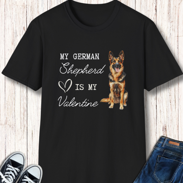 german shepherd valentine shirt