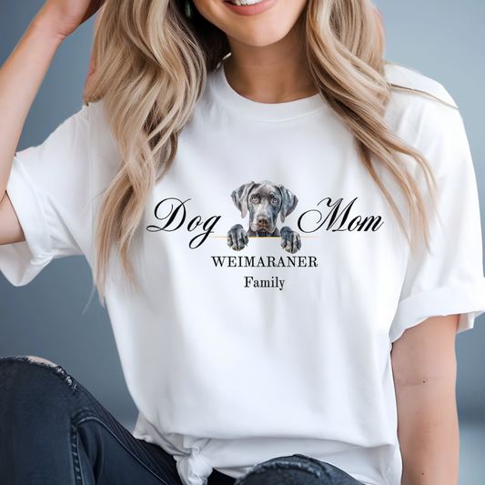 Weimaraner dog mom t-shirt