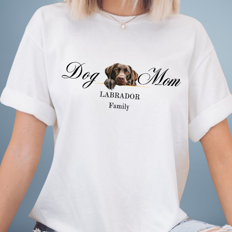 labrador mom t-shirt, chocolate labrador lover gift