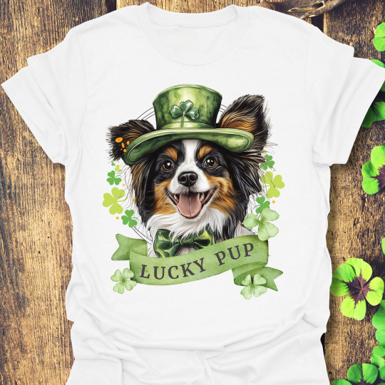 papillon dog lover st. patrick's day shirt