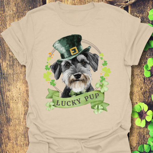 schnauzer dog lover st. patrick's day t-shirt