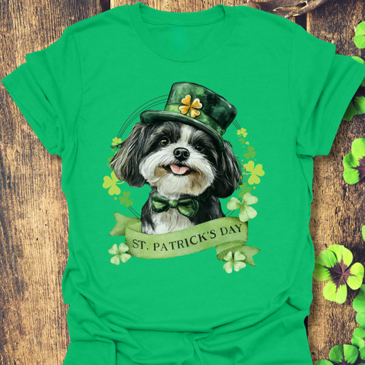 shih tzu  st. patrick's day t-shirt