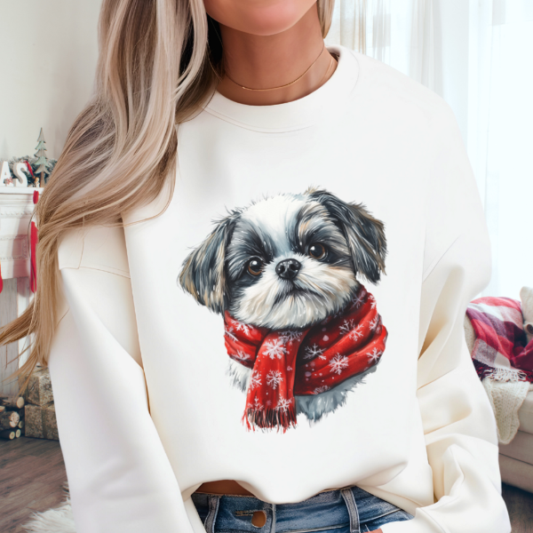 Festive Shih Tzu Christmas Sweater