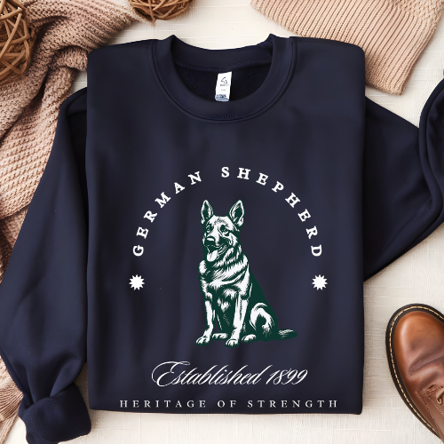 German Shepherd Retro-Style Sweatshirt