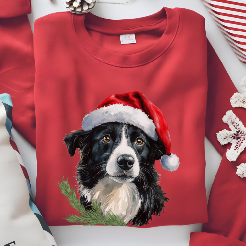 Border Collie Christmas Sweatshirt