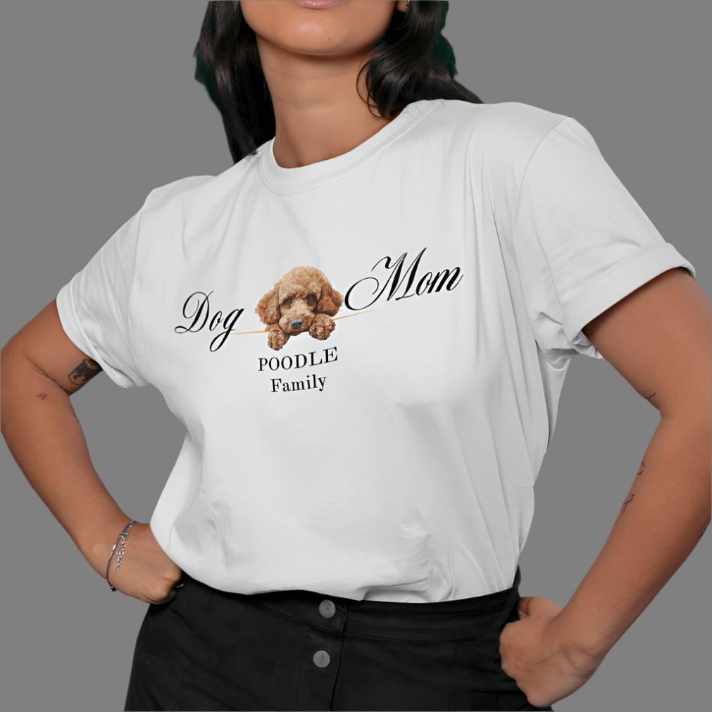 brown poodle dog mom t-shirt, dog mom mother's day gift, valentine's day gift