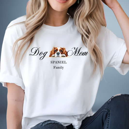 cavalier king charles  spaniel mom t-shirt, cavalier king charles lover gift