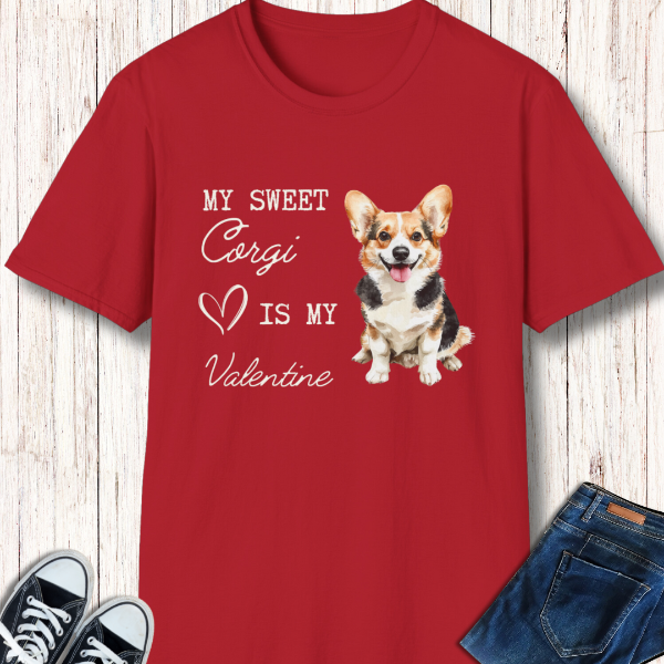 corgi valentine shirt