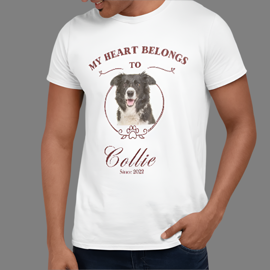 Custom Pet Lover T-shirt - Valentine's Day Gift for Dog Lovers, Cat lovers, Pet Enthusiasts